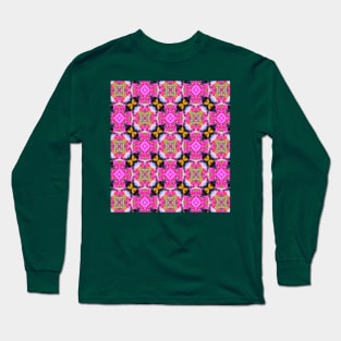 Pink flowers and honeybees meet. Long Sleeve T-Shirt